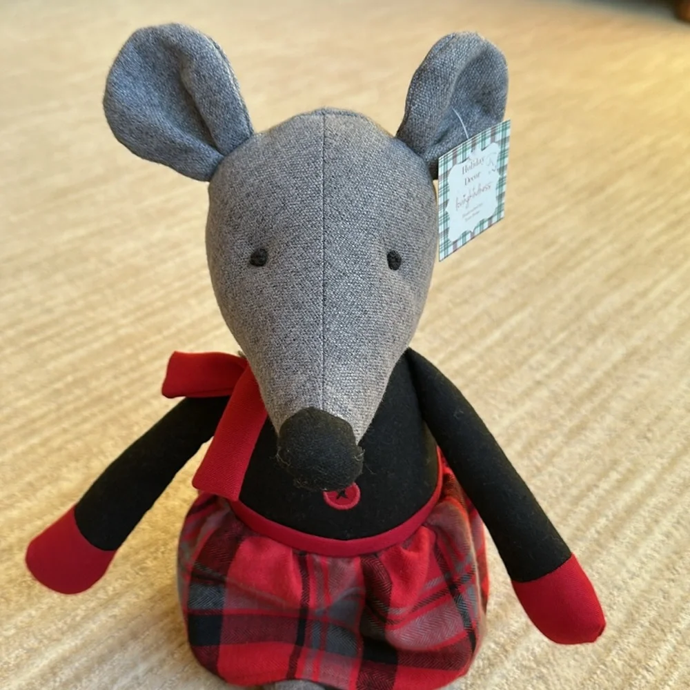 Loving Kindness Plush Mouse Decor Bean Bag Bottom Shelf Sitter 22” tall